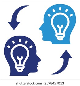 Knowledge Transfer Icon Element For Design