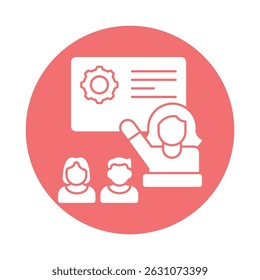 Ícone Vetor de transferência de conhecimento que pode facilmente modificar ou editar 
