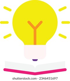knowledge Vector Flat Illustration Icon
