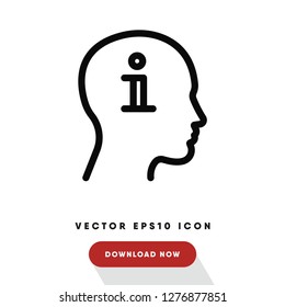 Knowledge vector icon