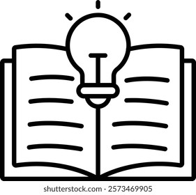 Knowledge vector icon. Can be used for printing, mobile and web applications.