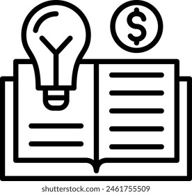 Knowledge Vector Line Icon Design