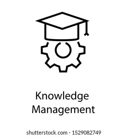 knowledge vector line icon, education, learning 