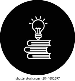 knowledge Vector Line Inverted Icon Design
