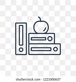 Knowledge vector outline icon isolated on transparent background, high quality linear Knowledge transparency concept can be used web and mobile