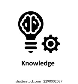 Knowledge  Vector  solid icons. Simple stock illustration stock