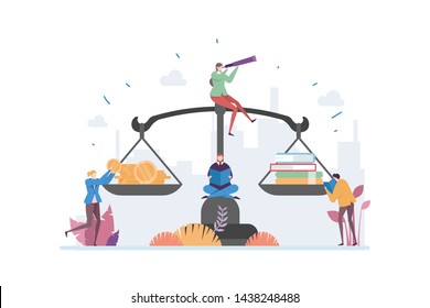 Knowledge Wealth Vector Illustration Concept Showing Stock Vector ...