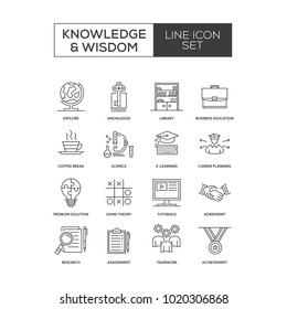 Knowledge and Wisdom Line Icon