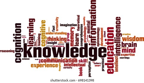 Knowledge word cloud concept. Vector illustration