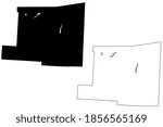 Knox County, Ohio State (U.S. county, United States of America, USA, U.S., US) map vector illustration, scribble sketch Knox map