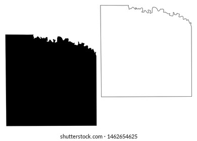 Knox County, Texas (Counties in Texas, United States of America,USA, U.S., US) map vector illustration, scribble sketch Knox map