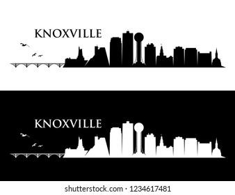 Knoxville skyline - Tennessee, United States of America, USA - vector illustration