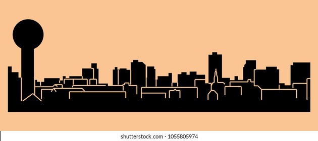 Knoxville, Tennessee ( City Silhouette )