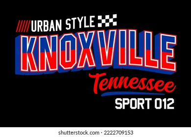 Knopfdruck Tennessee im urbanen Stil Vintage Typografie Design für T-Shirts