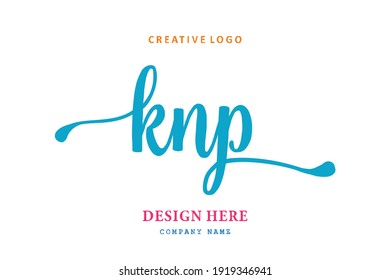KNP lettering logo is simple, easy to understand and authoritative