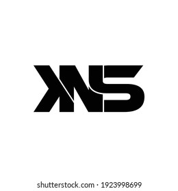 Kns Letter Monogram Logo Design Vector Stock Vector (Royalty Free ...