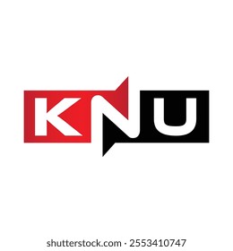 KNU Monogram Initial Letters Logo