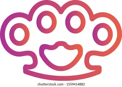 knuckle icon isolated on background
