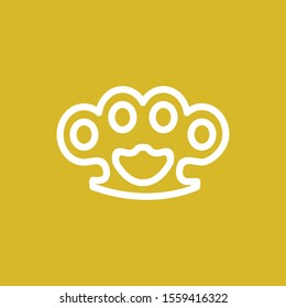  knuckle icon isolated on background
