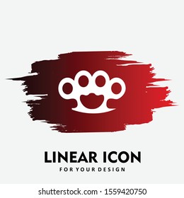  knuckle icon isolated on background
