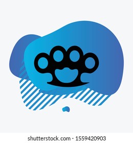  knuckle icon isolated on background
