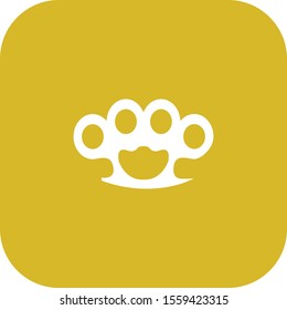  knuckle icon isolated on background
