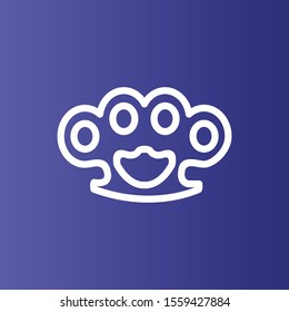  knuckle icon isolated on background
