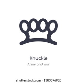 knuckle icon. isolated knuckle icon vector illustration from army and war collection. editable sing symbol can be use for web site and mobile app