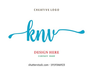 KNV lettering logo is simple, easy to understand and authoritative