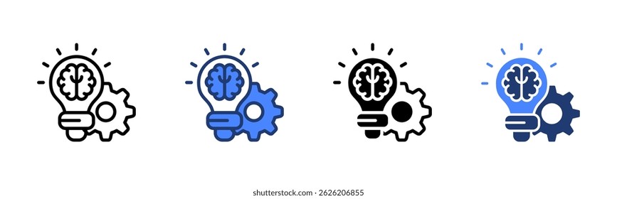 Coleção de vários estilos de folha de ícone do Knowledge Edge