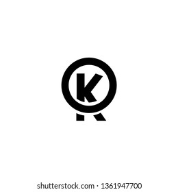 ko letter logo vector