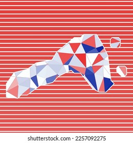 Ko Lipe vector illustration. Ko Lipe design on gradient stripes background. Technology, internet, network, telecommunication concept. Beautiful vector illustration.