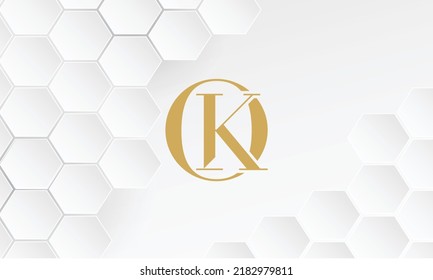KO, OK Abstract Letters Logo Monogram.