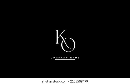 KO, OK Abstract Letters Logo Monogram