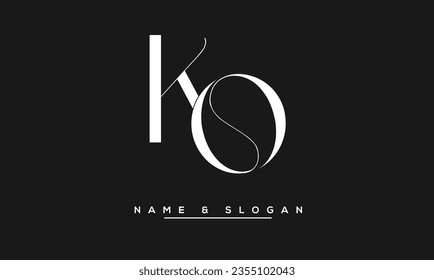 KO, OK  Abstract  Letters  Logo  Monogram
