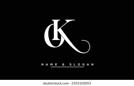 KO, OK  Abstract  Letters  Logo  Monogram