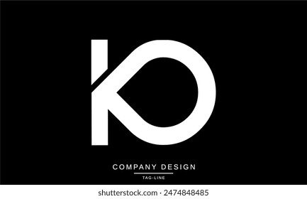 KO, OK Abstract Letters Logo Monogram design Vector