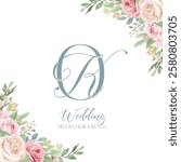 KO OK wedding initial monogram logo