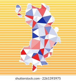 Ko Tao vector illustration. Ko Tao design on gradient stripes background. Technology, internet, network, telecommunication concept. Neat vector illustration.
