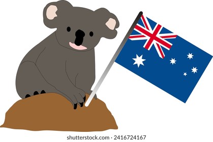 The Koala animal Australia icon vector