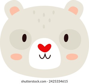 Koala Animal Face Ilustración vectorial