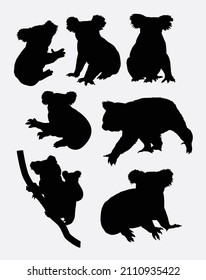 koala animal silhouette good use for any design you want