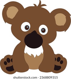 Diseño de arte para vectores de animales de Koala