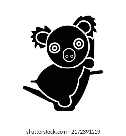 Koala animal Vector icon which is suitable for commercial work and easily modify or edit it

