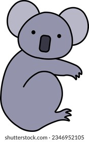 Koala Australia bear cute animal Outline