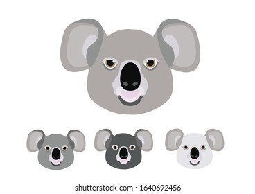 koala avatar vector icon design