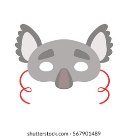 Koala Bear Animal Head Mask, Kids Carnival Disguise Costume Element