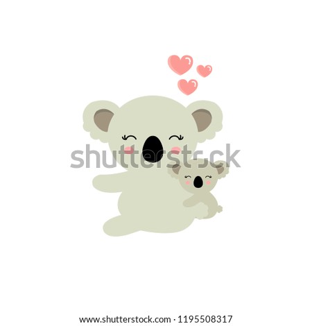 Koala Bear Baby Koala Animal Cartoon Stock Vector Royalty Free