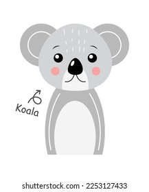 El personaje de la caricatura de Koala, Vector.