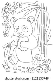 Koala Bear coloring page. Animals cartoon. Coloring page outline of cartoon. Vector illustration, coloring book for kids. Animals coloting page. Children background